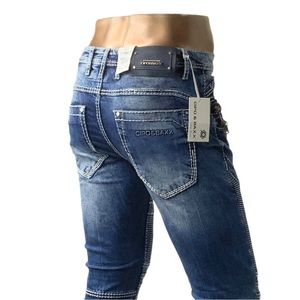 Jeans Uomo Cipo &amp; Baxx FLEMING Denim Blu CD272 Tutte Le